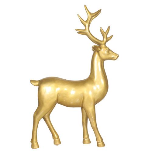 6 Foot Elegant Standing Deer Resin Display