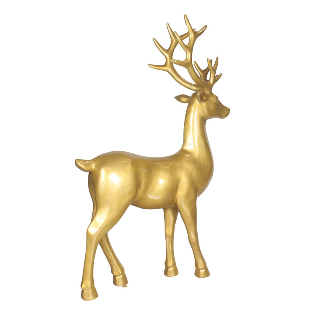 6 Foot Elegant Standing Deer Resin Display