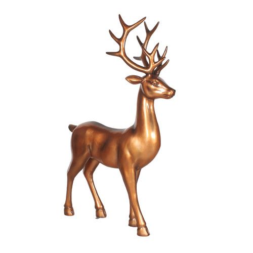 6 Foot Elegant Standing Deer Resin Display