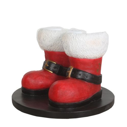 Santa Boots Photo Op Resin Display