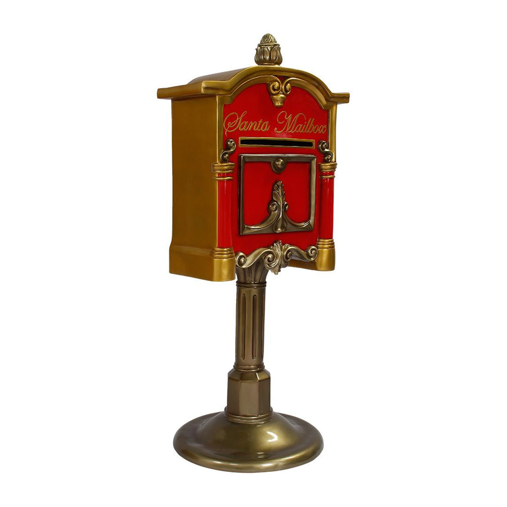 68 Inch Santa Mailbox Resin Display