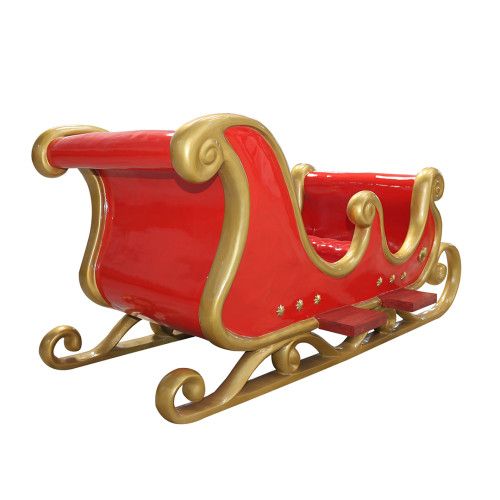 10 Foot Santa Sleigh 4 Seater Resin Display