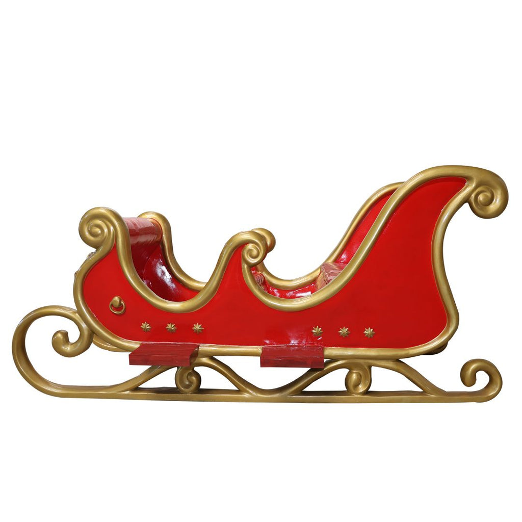 10 Foot Santa Sleigh 4 Seater Resin Display