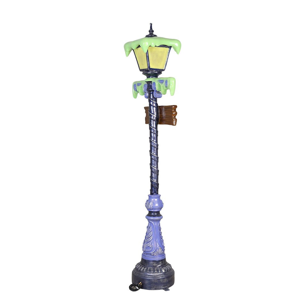 7 Foot Slim Witch Lamp Post Resin Display