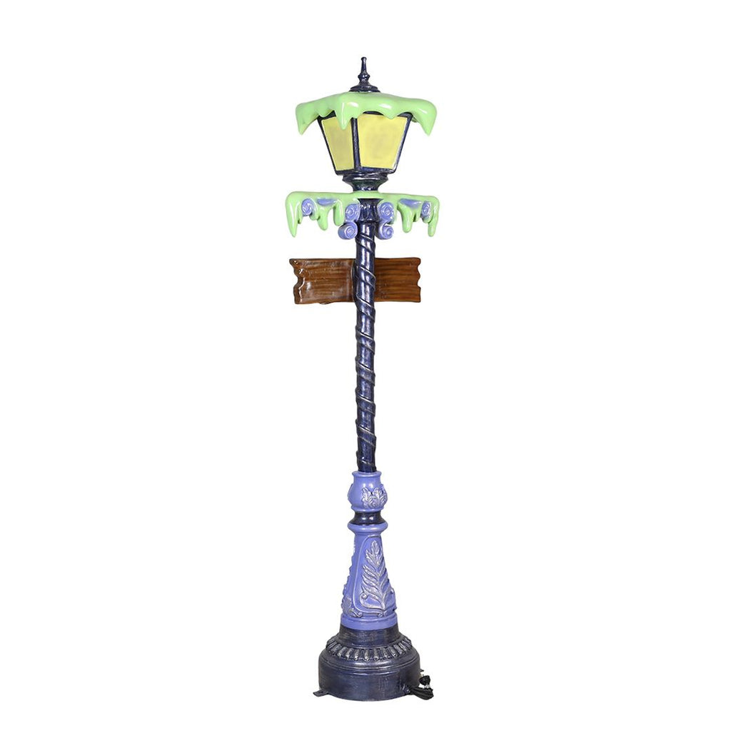 7 Foot Slim Witch Lamp Post Resin Display