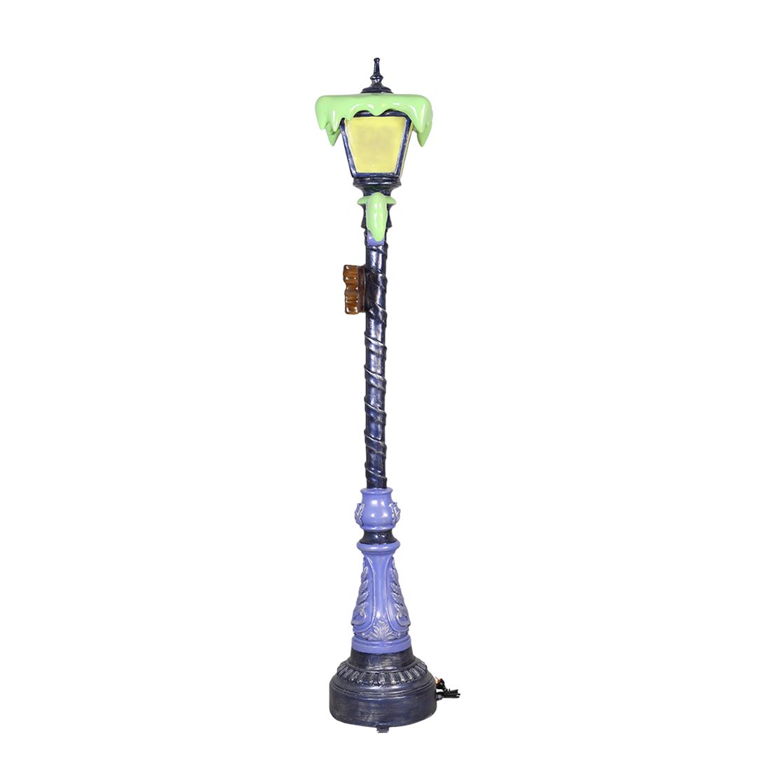 7 Foot Slim Witch Lamp Post Resin Display